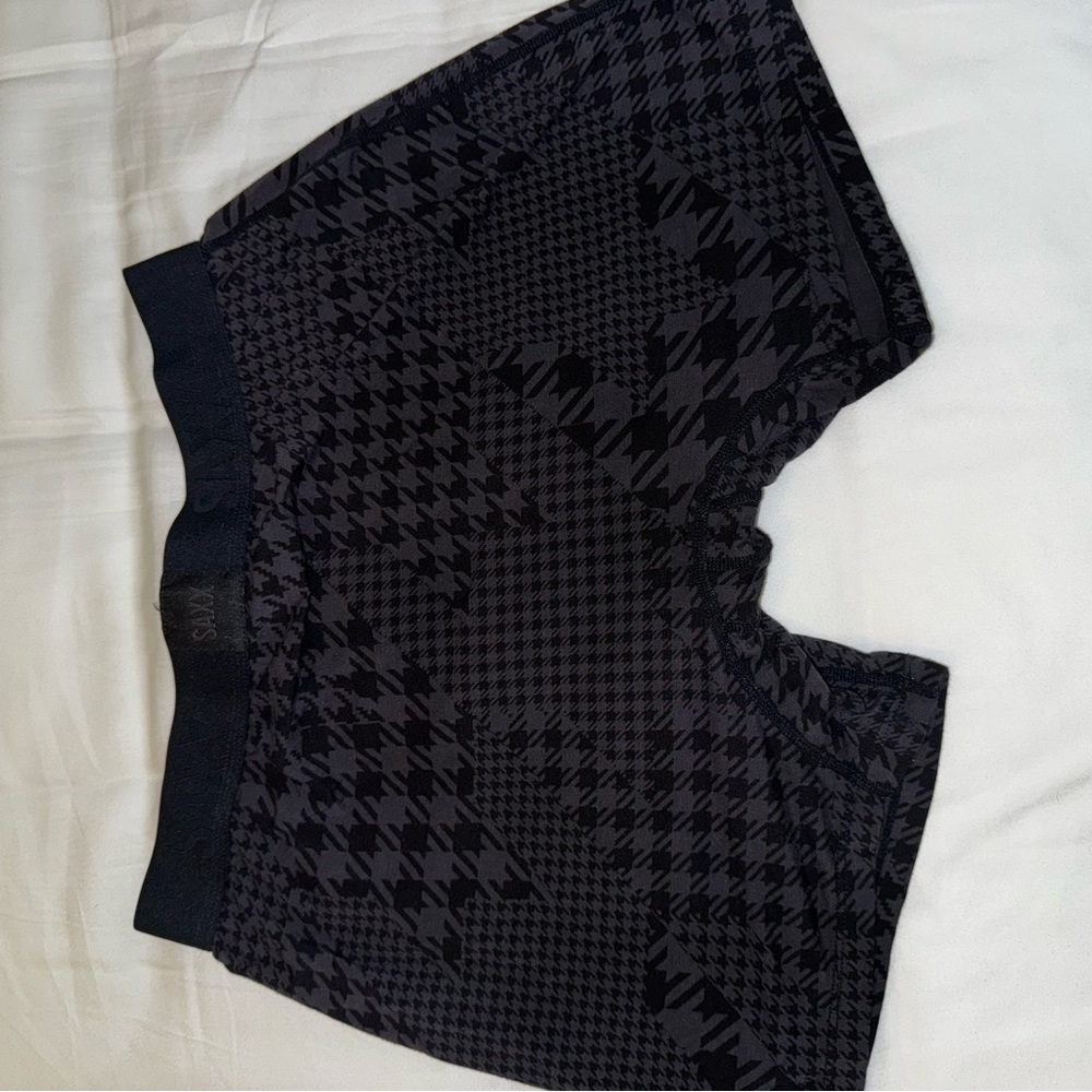 22nd Century Silk Boxer Brief Dogstooth Camo Black size medium - Picture 6 of 7